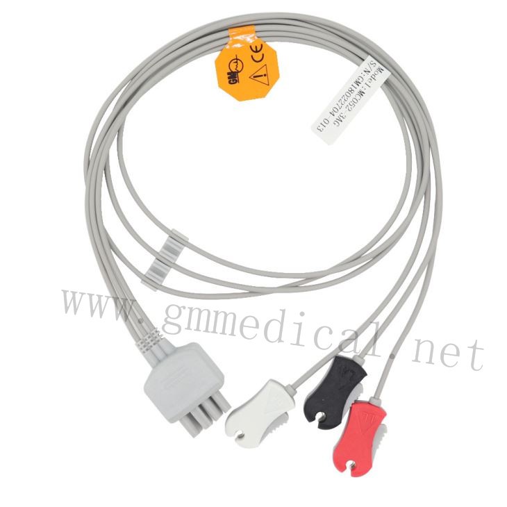 Presa a 3 derivazioni ECG Leadwire Grabber 8pin AHA