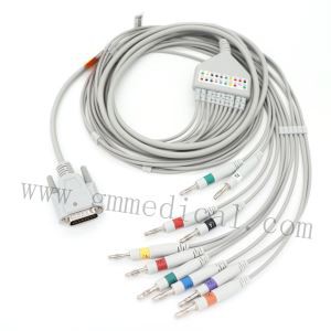 Cavo lead per cavo EKG a 10 derivazioni compatibile con Nihon Kohden AHA