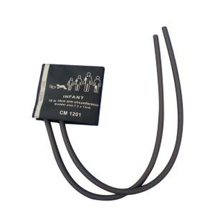 Polsino NIBP a doppio tubo per bambini per monitor della pressione arteriosa, circonferenza del braccio di 10-19 cm