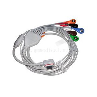 Cavo paziente / Leadwires, 3 canali (7-LD), AHA, compatibile con GE SEER Light Holter.