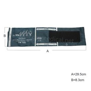 Polsino NIBP a tubo singolo per monitor della pressione sanguigna, polsino in nylon