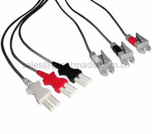 Spacelab Ultraview 90369 Tru-Link Leadwire compatibili, 3 derivazioni, AHA, Grabber