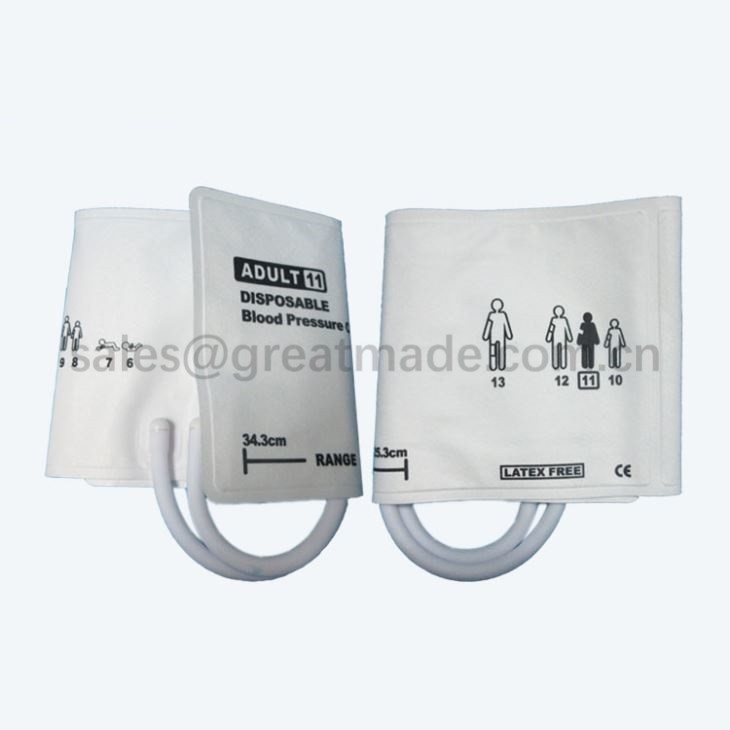 Polsino Nibp Diabete adulto # 11, Circonferenza braccio 25,3-34,3 cm, doppio tubo