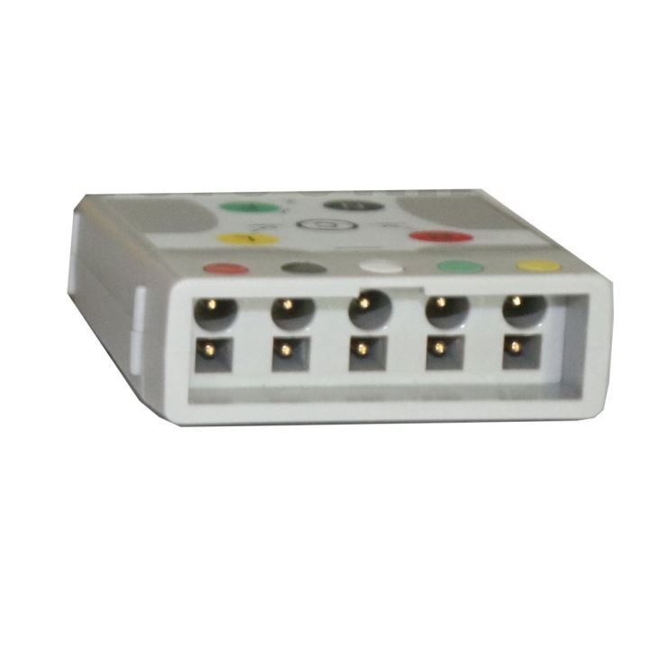 Compatible With Mennen Medical ECG Trunk Cable , 5-Lead , 13pin -> AA 2pin ,AHA, Use With Hp 5-lead Compatible Leadwire