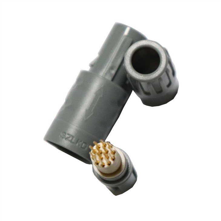 Plastic Connector 1P 1Keying PAG1-10pin 14pin Push-Pull Circular Straight Plug With Back Nut