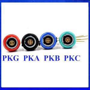 Connettore medico 1P PKG PKA PKB PKC 2-10pin Presa fissa a 14 pin con gomito PCB a contatto a 90 gradi a due chiavi