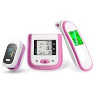 Blood Oxygen Monitor And Infrared Thermometer And Wrist Blood Pressure Monitor Family Package
