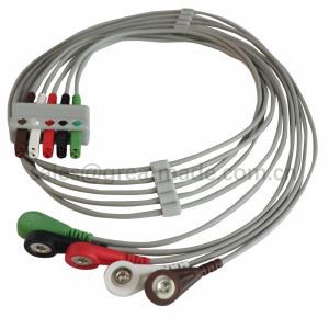 Compatibile con set cavi Mindray ECG Leadwire, 5 derivazioni, Grabber, IEC / AHA, 40IN e 2pin