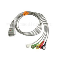Set di cavi multi-link GE Marquette, a 5 conduttori, a scatto, IEC, 29 pollici (76 cm) e VS 2 pin