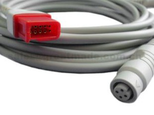 Spacelab Compatible-> B.Bruan Adapter Cable, Rectangable 10PIN -> 4PIN