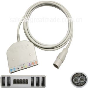 Uso con Lohmeier 98.060.120/A multi-parametro tronco cavo (IBP * temperatura 2, * 2, 5-lead ECG, Spo2)