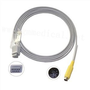 Compatibile con MEK MP700, cavo adattatore MP800 Spo2 , 7pin M rotondo ->DB9F , L=2,5 M